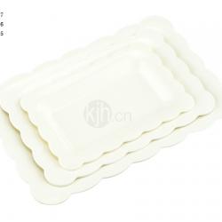 花邊長方餐盤(4、6PCS