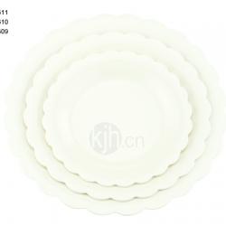 花邊圓型餐盤(6、4PCS